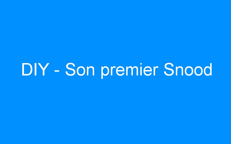 You are currently viewing DIY – Son premier Snood